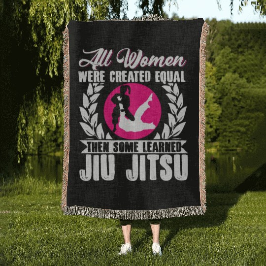 Brazilian Jiu Jitsu MMA Bjj Hugger Woven Blankets