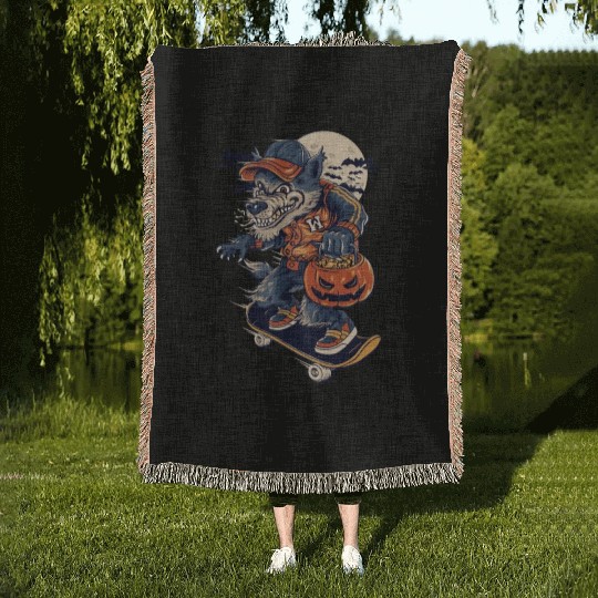 Trick Or Treat Woven Blankets