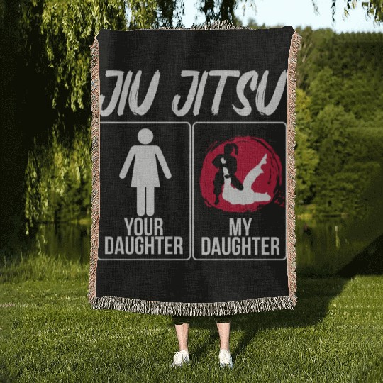 Brazilian Jiu Jitsu MMA Bjj Hugger Woven Blankets