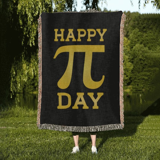 Happy Pi Day Woven Blankets