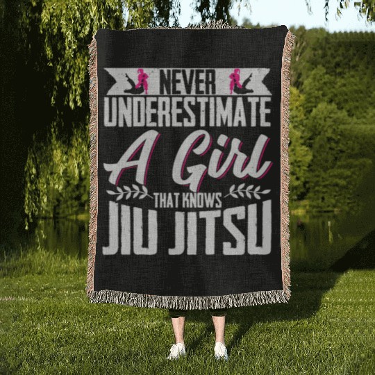 Brazilian Jiu Jitsu MMA Bjj Hugger Woven Blankets