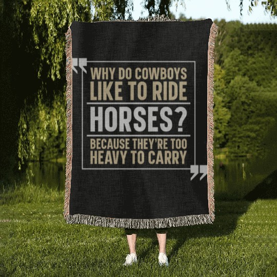 Horse Riding Hilarious Endurance Riding Woven Blankets