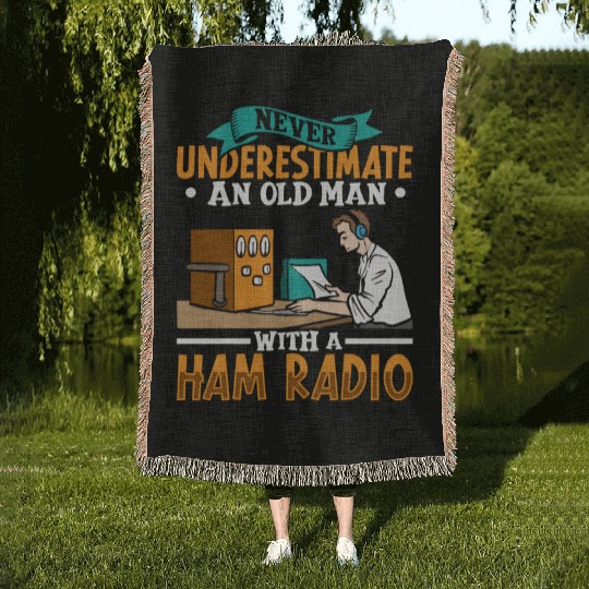Ham Radio Radio Operator Amateur Radio Signal Woven Blankets