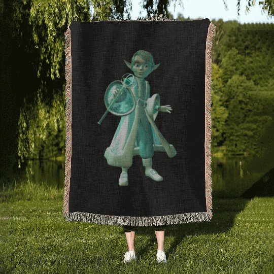 Spring Green Mage Woven Blankets