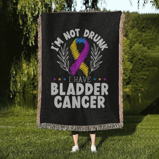 Bladder Cancer Warrior Bladder Cancer Awareness Woven Blankets