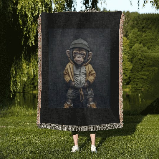 Bully Monkey Woven Blankets