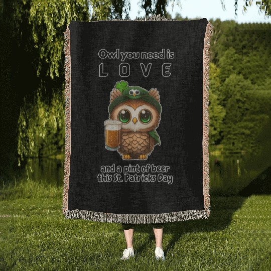 Owl You Need Is Love Woven Blankets