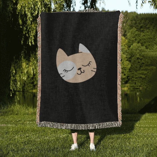 I Purr With The Force Of 10,000 Kittens 1 Woven Blankets