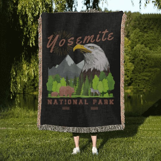 Yosemite National Park Woven Blankets