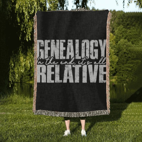 Genealogy Family Historian Ancestry Genealogist Woven Blankets
