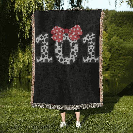 101 Days of School Dalmatiann Woven Blankets