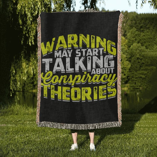 Conspiracy Theorist Theory Science Fiction Woven Blankets