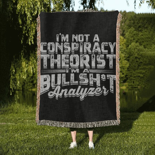 Conspiracy Theorist Theory Science Fiction Woven Blankets