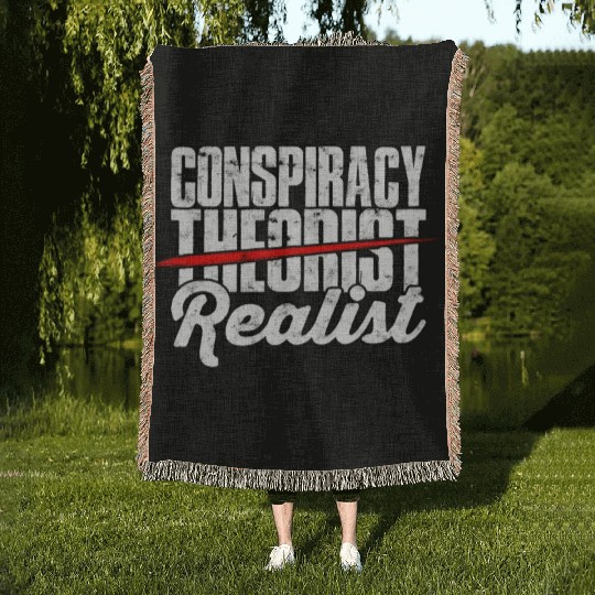 Conspiracy Theorist Theory Science Fiction Woven Blankets