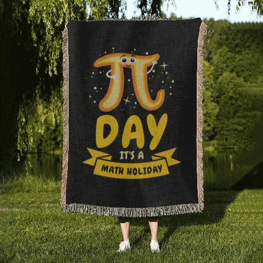 Pi Day Math Holiday Pi Symbol Number Woven Blankets