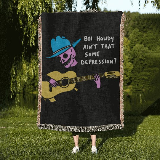Boi Howdy Ain't That Some Depression? Apparel Woven Blankets