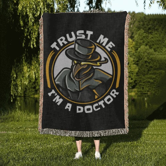 Plague Doctor Plague Doctor Mask Medicines Woven Blankets