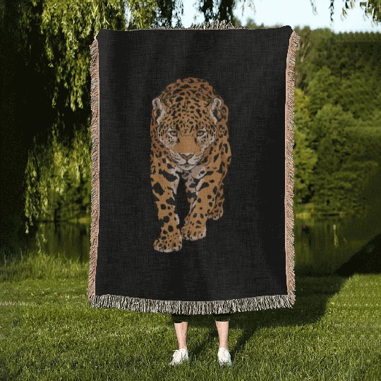 Brazilian Jaguar Woven Blankets