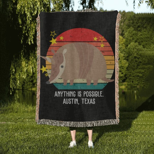 Anything Is Impossible. Austin, Texas Apparel Woven Blankets