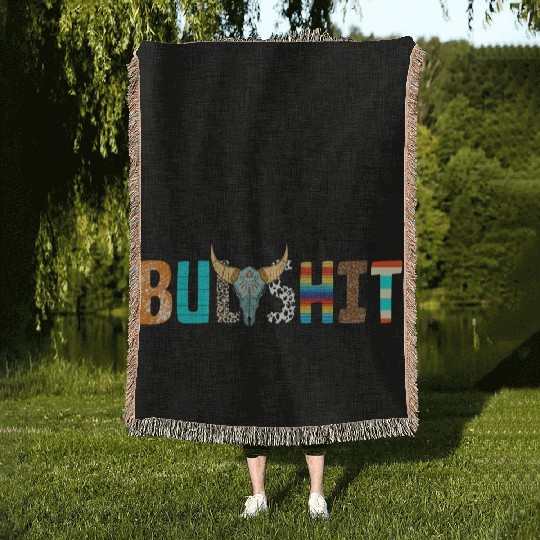 Adulting Is Some Bullsht Funny Woven Blankets