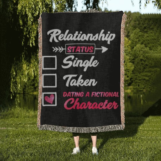 IN relationship with fictional character anime Woven Blankets
