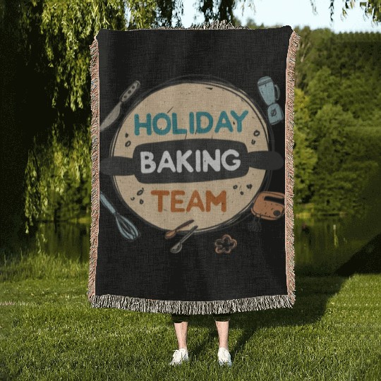 Holiday Baking Team Woven Blankets