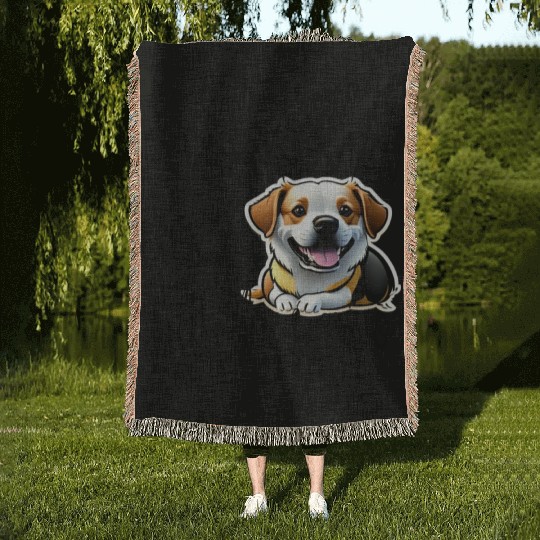 i was normal 2 french bulldogs ago Woven Blankets