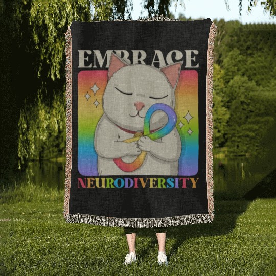 Embrace Neurodiversity Woven Blankets