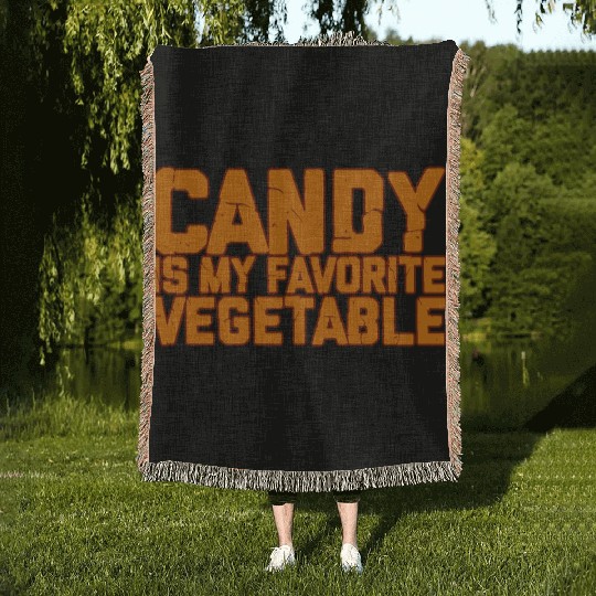 Candy Is My Favorite Vegetable 2 Woven Blankets
