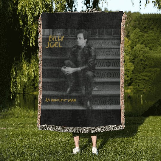 Billy Joel an innocent man Woven Blankets