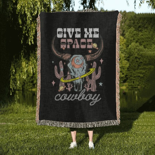 Give Me Space-Cowboy Woven Blankets