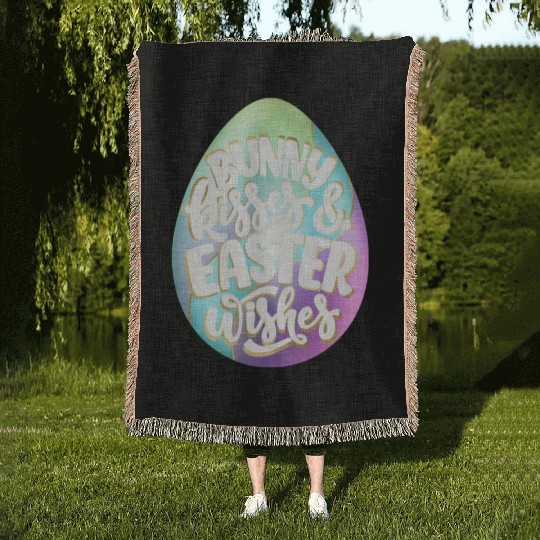 Happy Easter | Bunny Kisses and Easter Wishes | Woven Blankets
