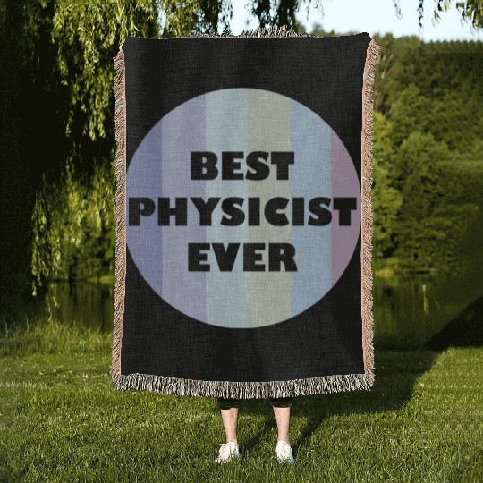 Retro Physics Lover Educational Best Physicist Woven Blankets