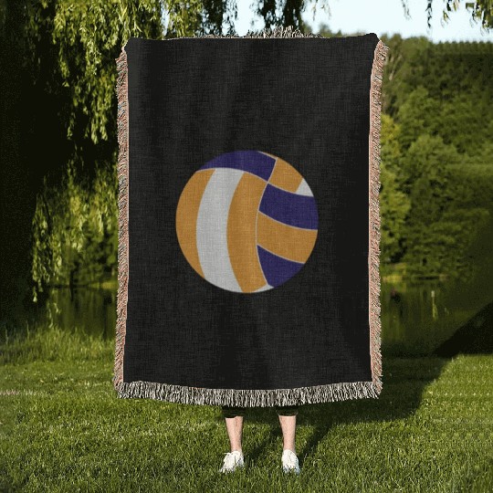 Dibs On The Volleyball Coach Woven Blankets
