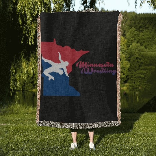 Minnesota Wrestling Woven Blankets