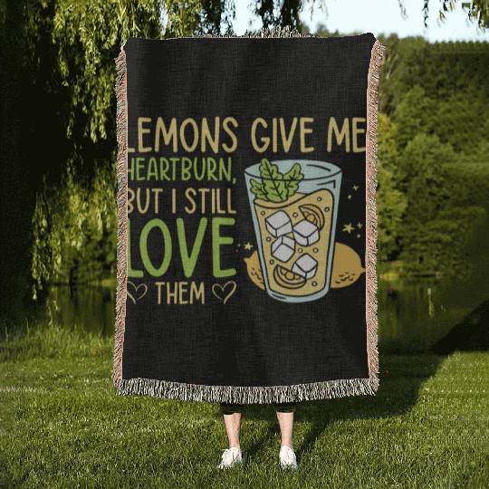 Lemon Fruit Lemonade Citrus Woven Blankets