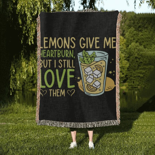 Lemon Fruit Lemonade Citrus Woven Blankets