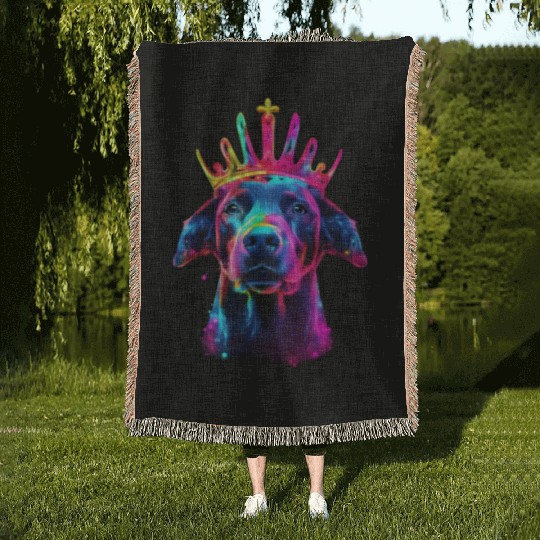 Crowned Pioneer: Trailblazing Through History T-Sh Woven Blankets