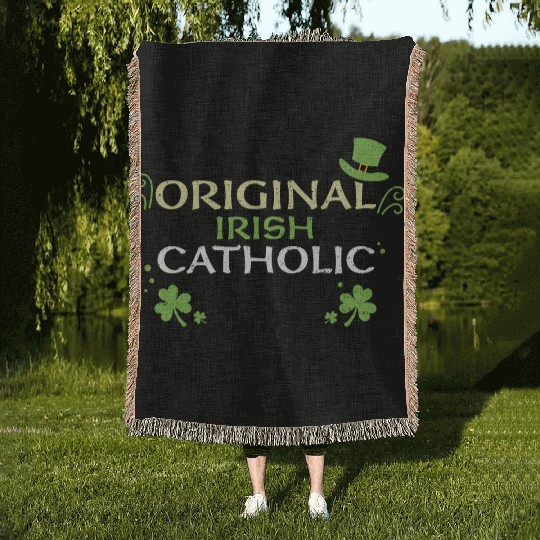 Original Irish Catholic Woven Blankets