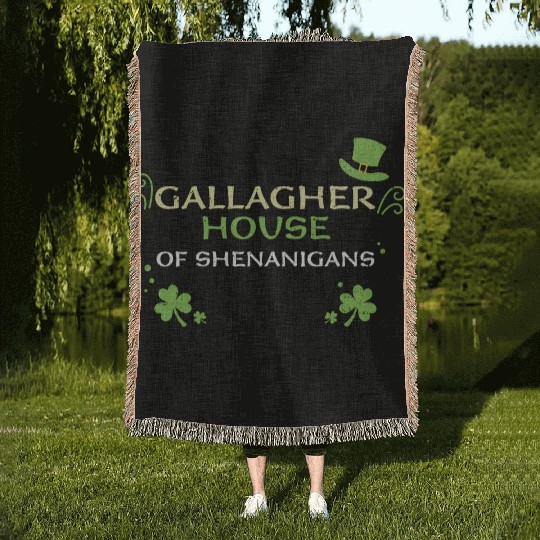 Gallagher House Of Shenanigans Woven Blankets