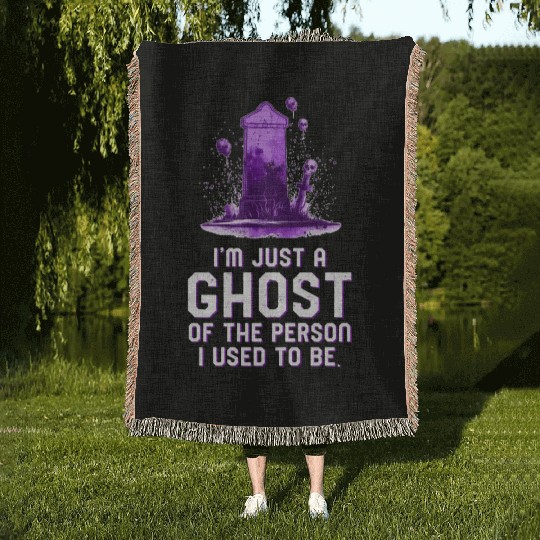 A Ghost Of Who I Used To Be Emo Unisex Woven Blankets