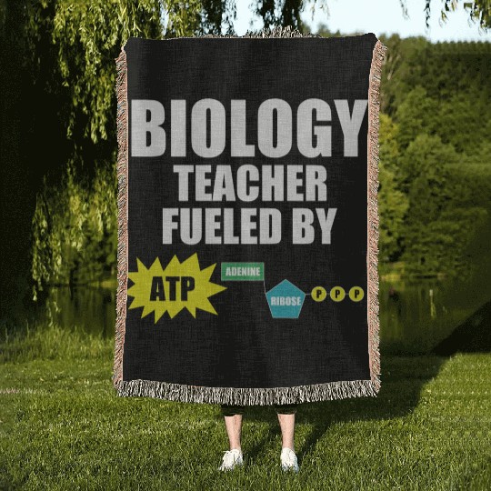 Funny Biology Teacher Men Women Teacher Gift Woven Blankets
