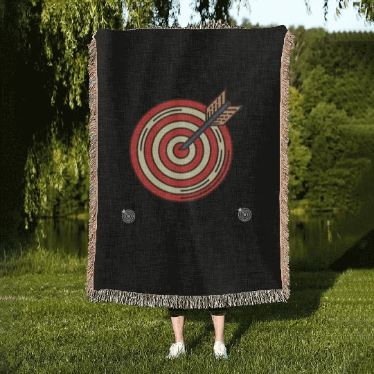 I Am Bullseye Woven Blankets