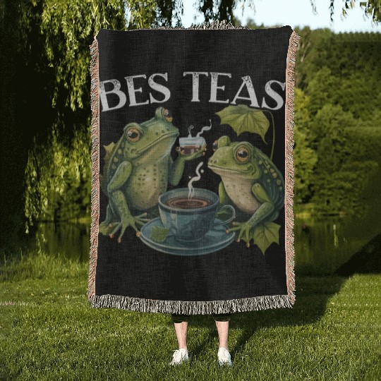 Cottagecore Mushroom Aesthetic Nature Conservation Woven Blankets