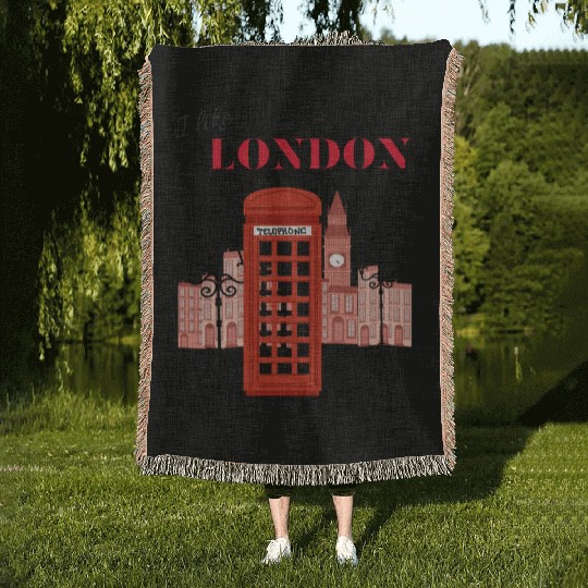 I Like London Woven Blankets