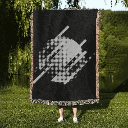 Planet in the cosmos universe Woven Blankets