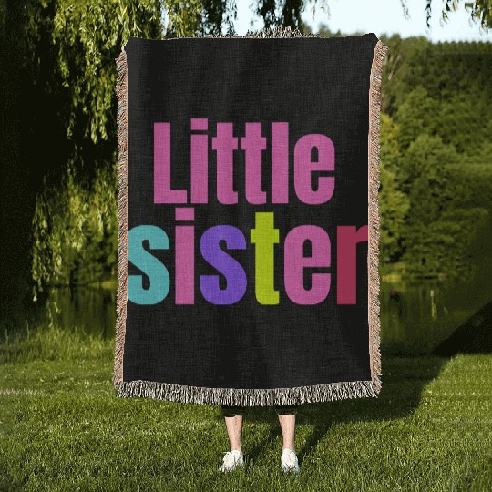 LITTLE SISTER Woven Blankets