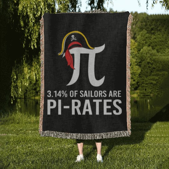 Math Pi Day Of Sailors humor Woven Blankets