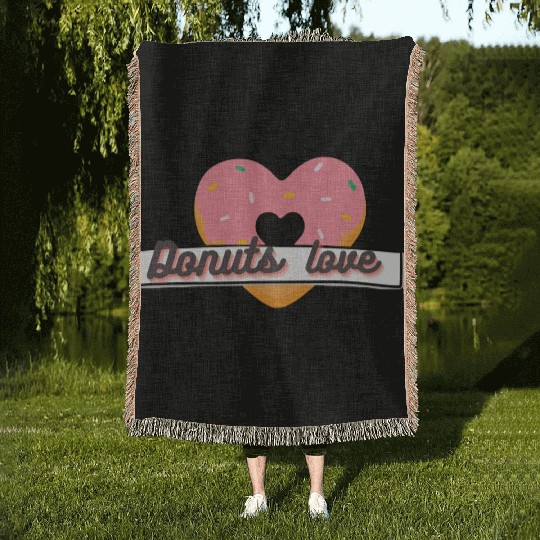 Donuts Lover Woven Blankets