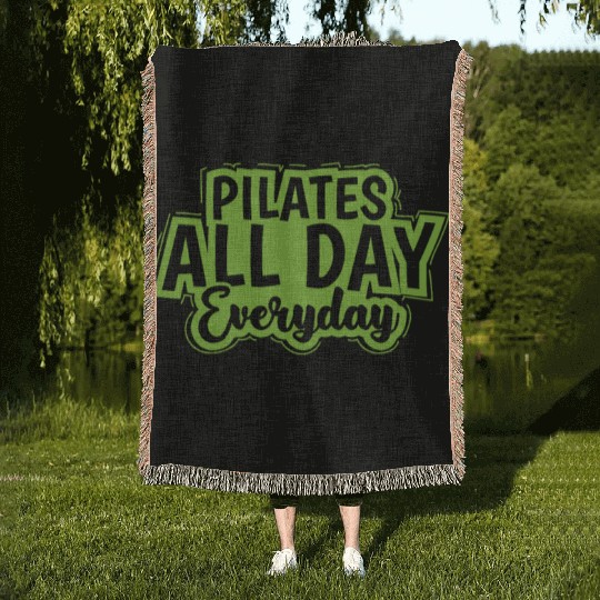 Pilates all Day Everyday Powerhouse Woven Blankets